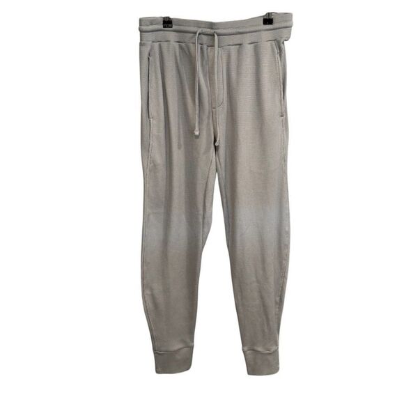 Tommy John Lounge Waffle Limestone Gray Men’s Joggers Size Medium - Picture 1 of 3